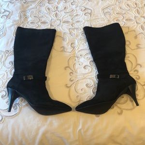 Vince Camuto black suede boots